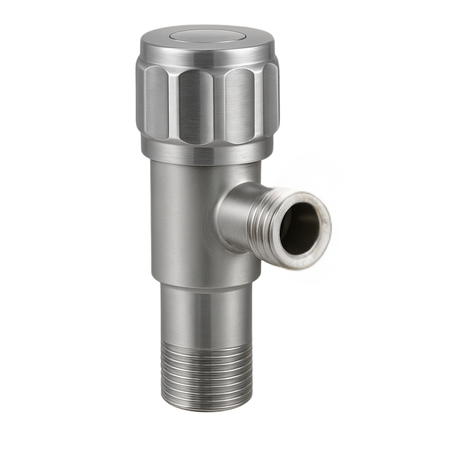 Zawór kątowy z głowicą ceramiczną model 2 Inox 1/2 x 3/4