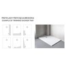 Composite Shower Tray Balneo Stone Tray 110 × 80 × 2.5 cm, White, Low-Profile Rectangular