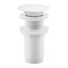 Basin plug brass Balneo Klik Klak C white without overflow