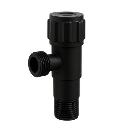 Model 2 BLACK 1/2 x 3/4 angle plug valve