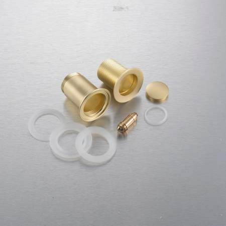 Balneo Click-Clack E Brass Sink Pop-Up Waste, Gold, No Overflow – Brushed Gold