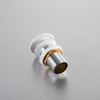 Brass basin pop-up drain Balneo Klik Klak A white without overflow with ceramic head