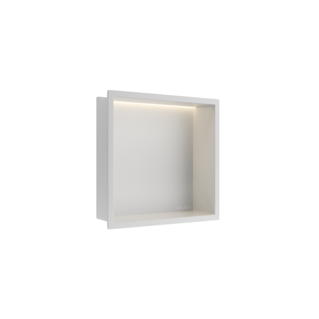 Balneo Wall Box LED recessed shelf White 30 x 30 x 10 cm