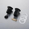 Basin plug brass Balneo Klik Klak E black with overflow