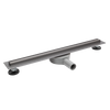 Odpływ liniowy podłogowy Balneo Slim & Low ProLine Gun Metal 90 cm