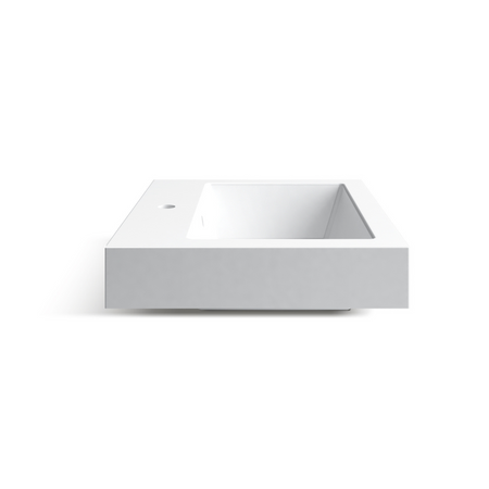 Balneo Roxy countertop washbasin 60 x 50 cm white conglomerate