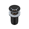 Basin plug brass Balneo Klik Klak E black with overflow