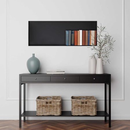 Balneo Wall Box No rim Black 90 x 30 x 10 cm black stainless steel recessed shelf without collar