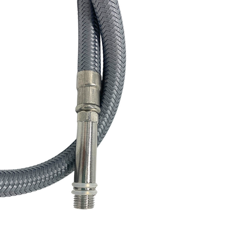 Wężyk przyłączeniowy do baterii Balneo PEX w oplocie Grey/Szary 3/8"xM10 60 cm