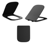 Black Balneo LUGA Soft-Close Toilet Seat for WC Bowl