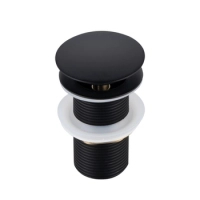 Basin plug brass Balneo Klik Klak A black without overflow