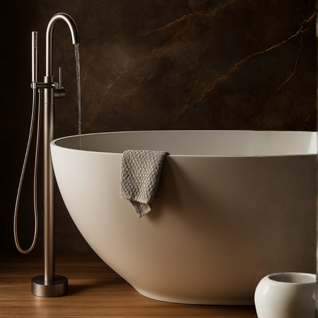 Balneo Cascade Bathtub Faucet model 2 gun metal