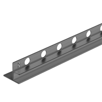Listwa spadkowa Balneo gun metal do szkła prawa 170 cm