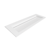 ALVERIA Solid Surface Washbasin Coco White with Linear Drain 80 cm