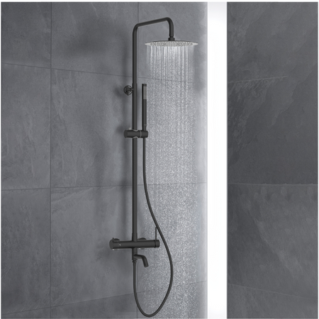 Bateria prysznicowa Balneo Cascade zestaw 1 black