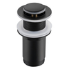 Basin plug brass Balneo Klik Klak E black without overflow