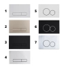 Concealed TOILET set Balneo frame / cistern frame Fix-Frame Standard with białą bowl TOILET Luga and button for choice