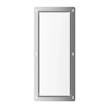 Schowek na szczotkę WC Balneo Wall Box Brush S White Glass lewy do wbudowania w ścianę ze stali nierdzewnej