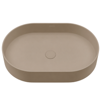 Washbasin ETERIA Solid Surface Mocca Mousse