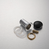 Brass basin plug Balneo Klik Klak A black without overflow with ceramic head