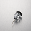 Balneo Klik Klak D brass basin plug, black, universal, with ceramic head