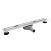 Linear drain floor Balneo Slim & Low ProLine Mirror Silver 80 cm chrome mirror