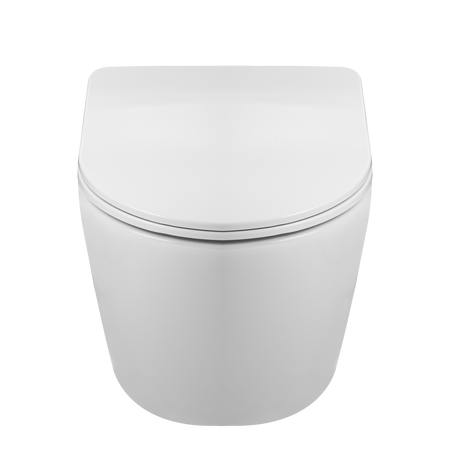 Balneo Luxa Rimless wall-hung toilet bowl, white, collar-free, with soft-close duroplast seat