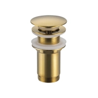 Basin plug brass Balneo Klik Klak C gold without overflow
