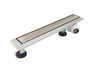 Linear drain floor Balneo Side Drain 50 cm double-sided with panel made of stainless steel brushed with side trap