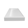 Umywalka VELORIA Solid Surface Coco White/Biała z odpływem liniowym 120 cm