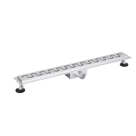 Decor Inox Odpływ liniowy z panelem dekoracyjnym Moon, 90 cm