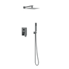Balneo Cascade shower mixer set 3 gun metal