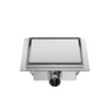 Drain floor square Balneo SQ-Drain NEXT 2in1 20×20 cm chrome double-sided
