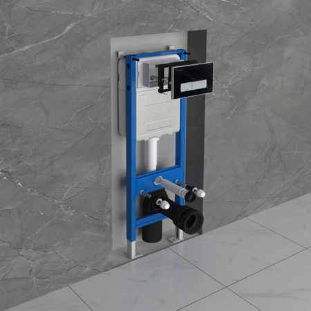 Balneo concealed WC set Fix-Frame Narrow frame with white Luna Tornado WC bowl