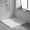 Balneo Stone Tray composite shower tray 90 x 90 x 2.5 cm white low square