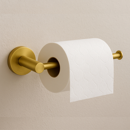 Uchwyt na papier Balneo Qube złoty model 1