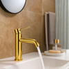 Balneo Cascade washbasin faucet model 1 shiny gold