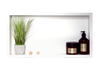 Niche shelf Balneo Wall Box One White 60 x 30 x 10 cm white made of stainless steel with flange