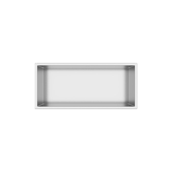 Półka wnękowa Balneo WALL-BOX ONE Inox 45x20x10 cm ze stali nierdzewnej z kołnierzem