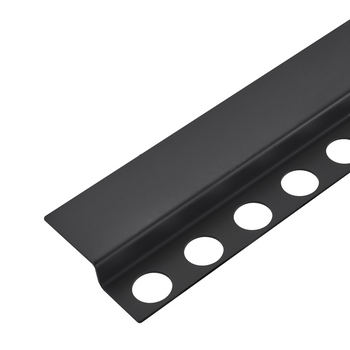 Listwa spadkowa Balneo czarna podłogowa czołowa 130 cm