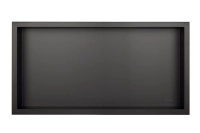 Półka wnękowa Balneo Wall Box One Black 60 x 30 x 10 cm czarna ze stali nierdzewnej z kołnierzem