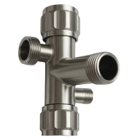 Zawór kątowy z głowicą ceramiczną model 4 Inox 1/2 x 3/8 x 3/4