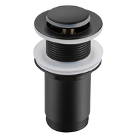 Korek umywalkowy mosiężny Balneo Klik Klak E czarny bez przelewu