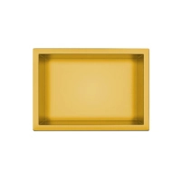 Półka wnękowa Balneo WALL-BOX ONE Gold 30x20x10 cm złota ze stali nierdzewnej z kołnierzem