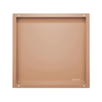 Półka wnękowa Balneo Wall Box No rim Copper 30 x 30 x 10 cm miedziana ze stali nierdzewnej bez kołnierza