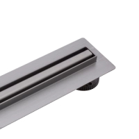 Odpływ liniowy podłogowy Balneo Slim & Low ProLine Gun Metal 90 cm