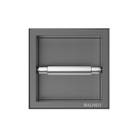 Uchwyt na papier Balneo Wall Box Paper 1 Gun Metal wbudowany w ścianę ze stali nierdzewnej