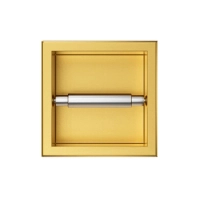 Uchwyt na papier Balneo Wall Box Paper 1 Gold złoty wbudowany w ścianę ze stali nierdzewnej