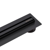 Odpływ liniowy podłogowy Balneo Slim & Low ProLine Black 100 cm czarny