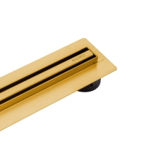 Odpływ liniowy podłogowy Balneo Slim & Low ProLine Gold 70 cm złoty
